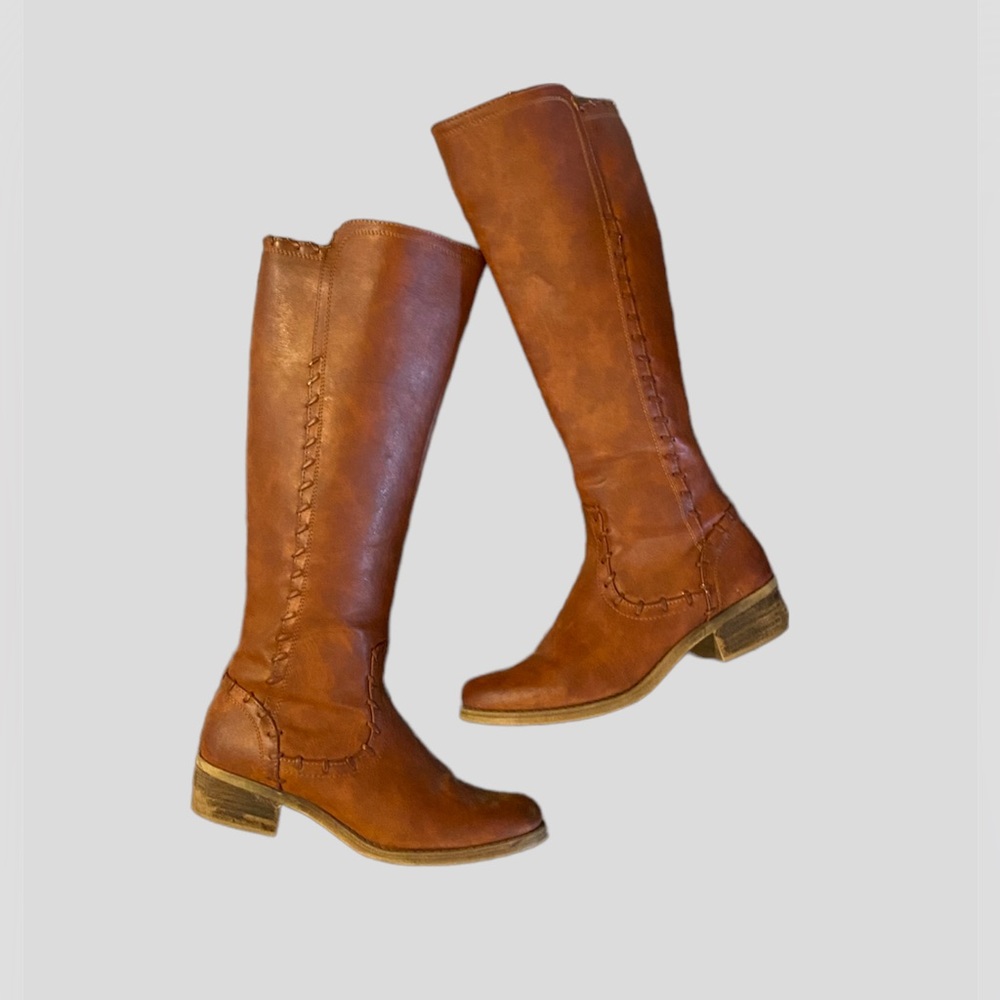 MIA Luggage Everett Tall Woven Heeled Boots - Size 7.5